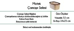 Motek Çamaşır Selesi çamaşır taşıma selesi 3 Renk Seçeneği