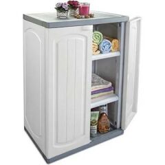 Çelikayna Çok Amaçlı Demonte Banyo Dolabı İki Kapılı Üç Raflı-805