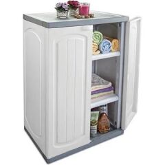 Çelikayna Çok Amaçlı Demonte Banyo Dolabı İki Kapılı Üç Raflı-805