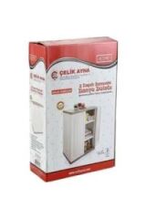 Çelikayna Çok Amaçlı Demonte Banyo Dolabı İki Kapılı Üç Raflı-805