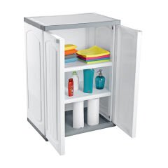 Çelikayna Çok Amaçlı Demonte Banyo Dolabı İki Kapılı Üç Raflı-805