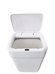 Sensörlü Otomatik Plastik Çöp Kovası 18 Litre-Beyaz Yerli Üretim