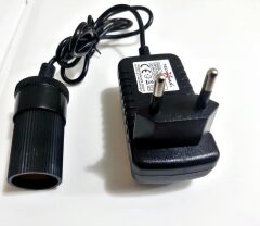 Yatak Pompa Adaptörü Çakmak Adaptörü Araç Çakmaklık Çevirici Ev Tipi 30W/2,5/12V