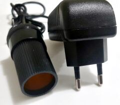 Yatak Pompa Adaptörü Çakmak Adaptörü Araç Çakmaklık Çevirici Ev Tipi 30W/2,5/12V