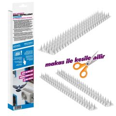 Kuş Kovucu Kuş Kondurmaz Dikenler Kuş Konmasını Önleyen Aparat  8cmx40cm-2 Parça
