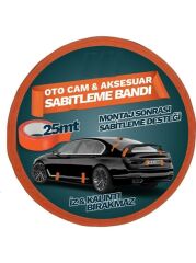 Oto Cam Ve Aksesuar Geçici Sabitleme Bandı Turuncu 45mmx25mt