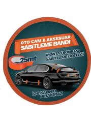 Oto Cam Ve Aksesuar Geçici Sabitleme Bandı Turuncu 45mmx25mt