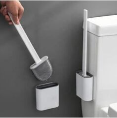 Sensörlü Çöp Kovası Plastik 12 Litre + Duvara Asılabilir Beyaz Silikon Klozet Fırçası