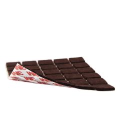 Mobilya Keçesi Sese ve Çizilmeye Son Yapışkanlı 20mmx60Ad-Kare kahverengi