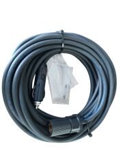 Araç Çakmak Uzatma Kablosu 12-24 Volt 16 Amper 2 X1,5 mm TTR Bakır 10 Metre-Siyah