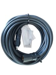 Araç Çakmak Uzatma Kablosu 12-24 Volt 16 Amper 2 X1,5 mm TTR Bakır 10 Metre-Siyah
