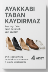 Ayakkabı Kaydırmaz Bant Kaymayı Önler Suya Dayanıklıdır Şeffaf 4 Ad