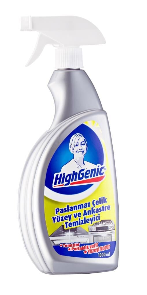 Geseus Highgenic Paslanmaz Çelik ve Ankastre Yüzey Temizleyici, Parlatıcı, Koruyucu 750ml