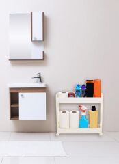 Motek Çok Amaçlı Tekerlekli Mutfak Rafı Banyo Rafı Organizer SR-02