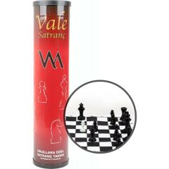 Okul Tipi Vale Satranç Takımı Seti Rulo Çantalı Büyük Boy Kutulu