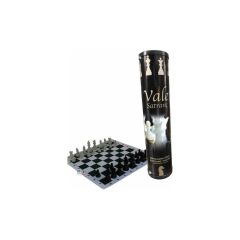 Okul Tipi Vale Satranç Takımı Seti Rulo Çantalı Büyük Boy Kutulu