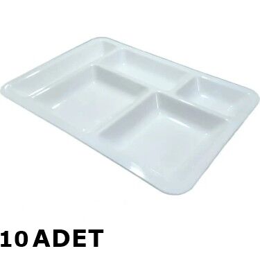 Geseus 5 Gözlü Kırılmaz Poliüretan Tabldot 10 Adet