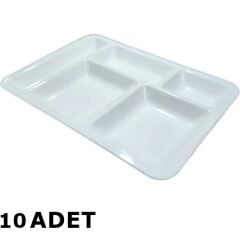 Geseus 5 Gözlü Kırılmaz Poliüretan Tabldot 10 Adet