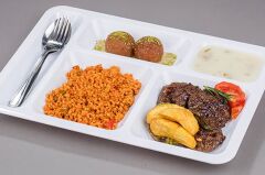 Geseus 5 Gözlü Kırılmaz Poliüretan Tabldot 10 Adet