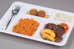 Geseus 5 Gözlü Kırılmaz Poliüretan Tabldot 5 Adet