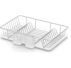 Geseus Home Tek Katlı Tabaklık Bulaşıklık Krom KB003K