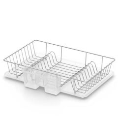 Geseus Home Tek Katlı Tabaklık Bulaşıklık Krom KB003K