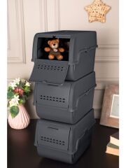 Geseus Motek 8 Lt Organizer 2’li Çok Amaçlı Kapaklı Saklama Kutusu