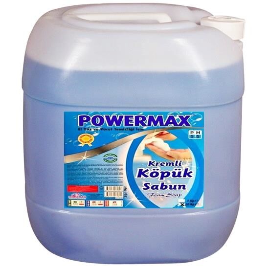 Powermax Köpük Sabun El Temizleme Sıvısı 30KG ISO 9001 Belgeli