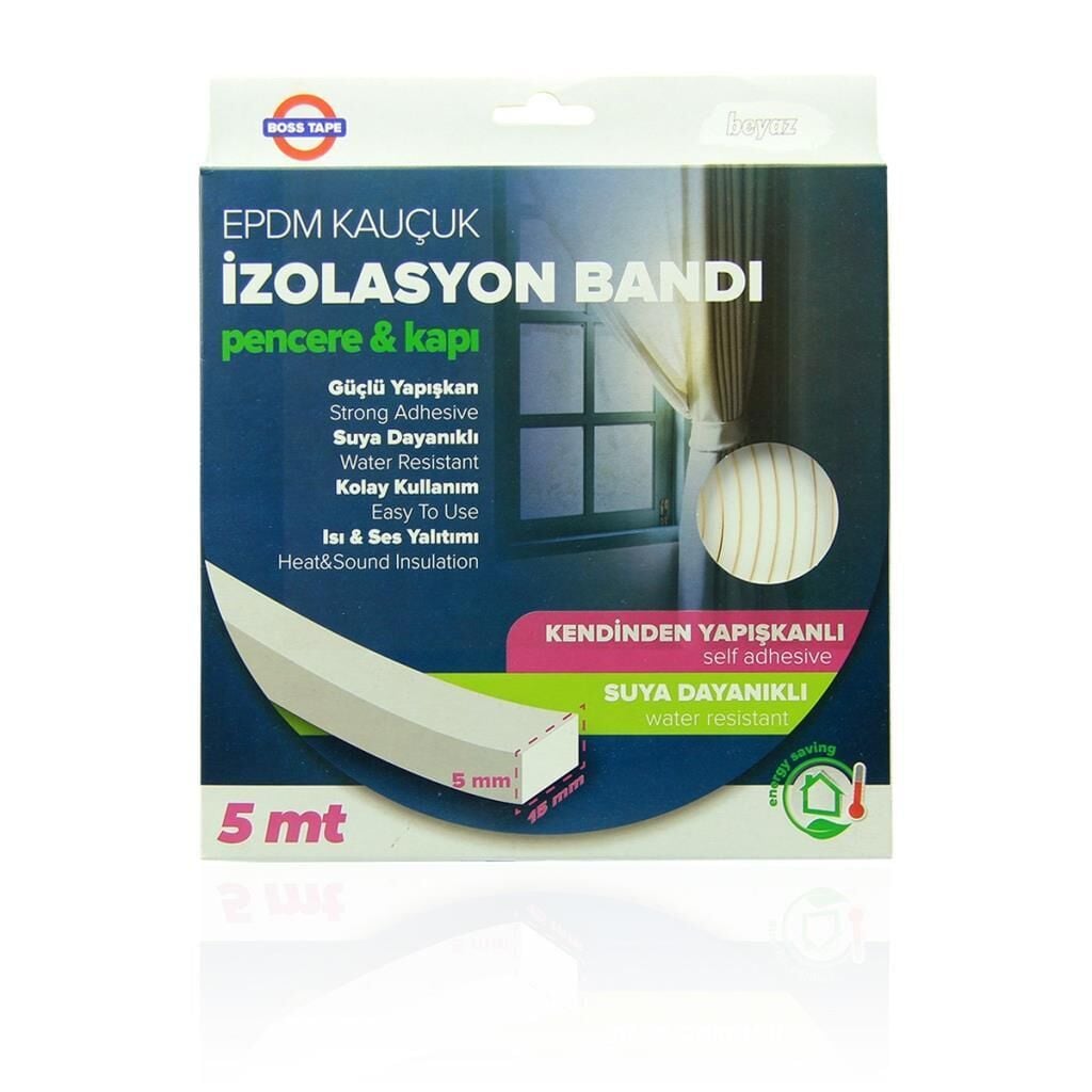 Geseus Epdm Pencere İzalasyon Bantı 15 Mmx5 Mt beyaz