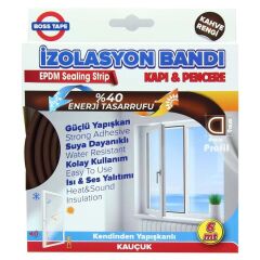 Geseus Epdm Pencere İzalasyon Bantı İzalasyon Fitili 9mmx6 Mt kahverengi