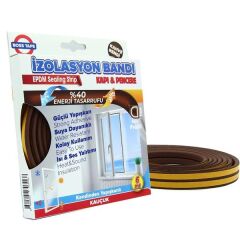 Geseus Epdm Pencere İzalasyon Bantı İzalasyon Fitili 9mmx6 Mt kahverengi