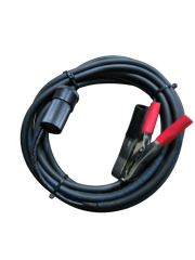 Aküden Bağlantılı Araç Çakmaklık Uzatma Kablosu Akü Maşalı 12-24V/16A 2 X1,5mm TTR Bakır 5Mt-Siyah