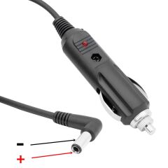 Araç çakmaklık çıkışını 5.5-2.5 ( L) Uçlu jaka çevirici 1.8 Metre Kablolu Araç Çakmak Fişi 12 volt