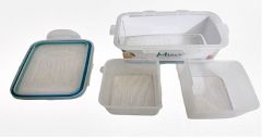 Moon Star Mlook Beslenme kabı 0,35Lt Hava Sızdırmaz 2Bölmeli Saklama Kabı ML-150B