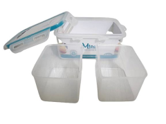 Moon Star Beslenme kabı 0,50Lt Hava Sızdırmaz İki Bölmeli Saklama Kabı-ML151B