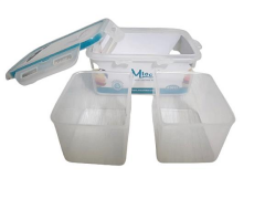 Moon Star Beslenme kabı 0,50Lt Hava Sızdırmaz İki Bölmeli Saklama Kabı-ML151B