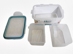 Moon Star Beslenme kabı 0,50Lt Hava Sızdırmaz İki Bölmeli Saklama Kabı-ML151B