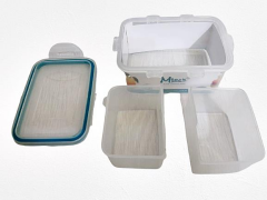 Moon Star Beslenme kabı 0,50Lt Hava Sızdırmaz İki Bölmeli Saklama Kabı-ML151B