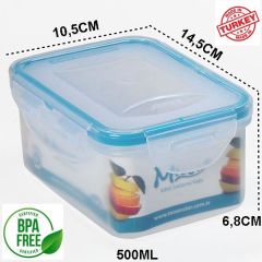 Moon Star Beslenme kabı 0,50Lt Hava Sızdırmaz İki Bölmeli Saklama Kabı-ML151B