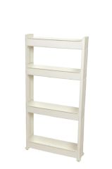 Motek Çok Amaçlı Tekerlekli Organizer Mutfak Banyo Rafı Beyaz SR-04