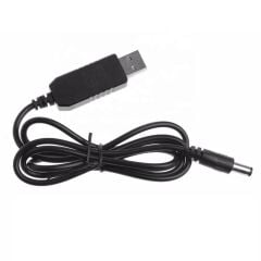 USB 5 Volt To 12 Volt Max 1 Amper USB PD Portundan Gelen Gücü 12V  5.5-2.5 Jak Fişe Dönüştürür 1 Metre