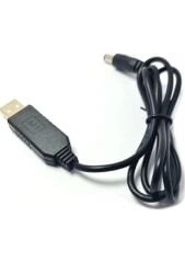 USB 5 Volt To 12 Volt Max 1 Amper USB PD Portundan Gelen Gücü 12V  5.5-2.5 Jak Fişe Dönüştürür 1 Metre