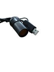 USB 5Volt To 12V Max 1A Çakmak Fiş Çevirici USB PD Portundan Gelen Gücü 12V Araç Çakmaklık Dönüştürücü 1Mt