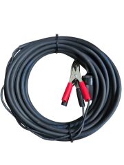 Aküden Bağlantılı Araç Çakmaklık Uzatma Kablosu Akü Maşalı 12-24 V/16A 2 X1,5mm TTR Bakır 10Mt-Siyah