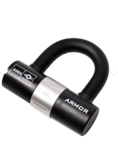 Armor 781 MV Motosiklet Disk Kilidi U- Bar Kelepçeli Çelik Kilit 16mm Çap+Hatırlatma Kablosu