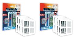 Sineklik Yaması Sineklik Tamir Bantı Kendinden Yapışkanlı 10x10cm 4Ad X2 Paket