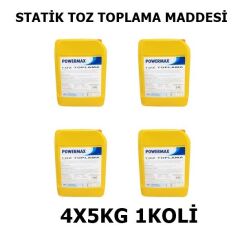 Powermax Statik Toz Toplama Maddesi Toz Toplama Deterjanı 4x5 KG1 Koli