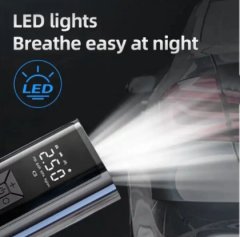 Taşınabilir Şarjlı Dijital Hava Kompresörü Hava Pompası 150 PSI, Araç, Motosiklet, Bisiklet Lastik Şişirme Pompası, Powerbank-216