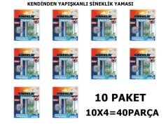 Sineklik Tamir Bantı Sineklik Yaması Kendinden Yapışkanlı 10x10cm 4Adet 10 Paket
