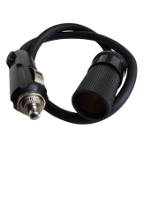 Araç Çakmaklık Uzatma Kablosu 12-24 Volt 16 Amper 2 X1,5mm TTR Bakır 50 cm-Siyah